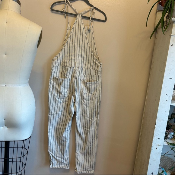 Pilcro Railroad Stripe Overalls - Picture 8 of 11